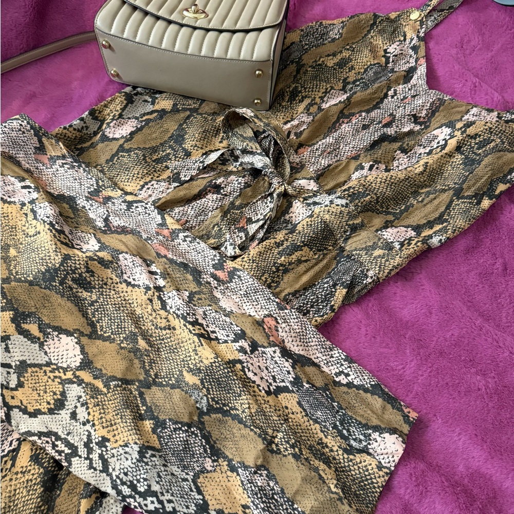 Banana Republic Snake Print Jumpsuit